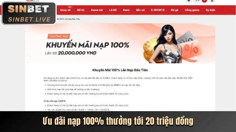 Các phương thức nạp tiền vào 8us54